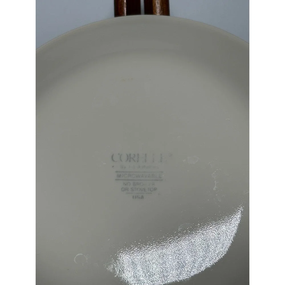 Corelle Country Cornflower Salad Dessert Plates Set of 8 Blue Floral Cream 7.25
